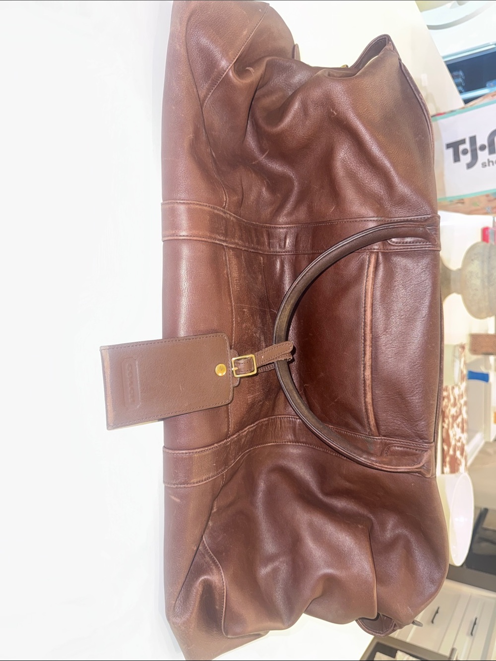 Coach Brown VINTAGE LEATHER DUFFLE BAG  AMAZING CONDITON! RARE HTF MUST SEE